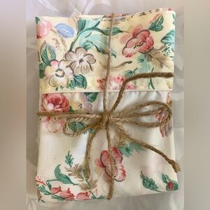 Vintage Laura Ashley Multicolor Floral Fabric floral roses std single pillowcase